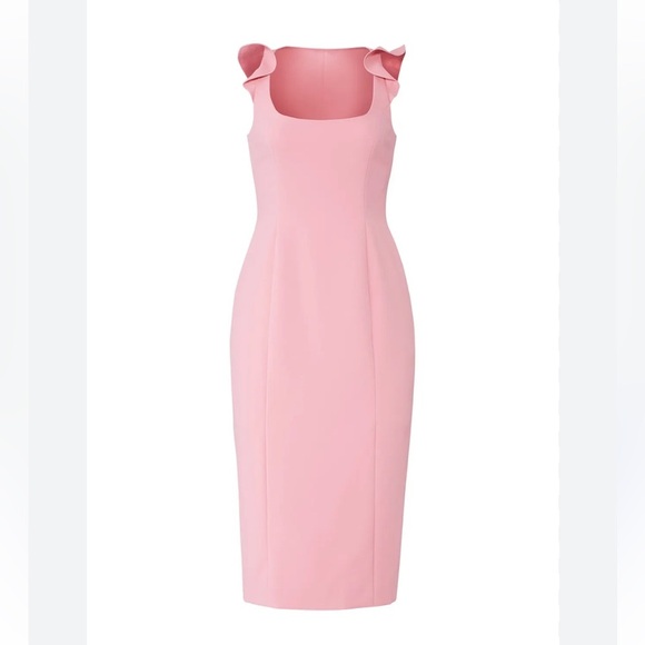 Jay Godfrey Marois Pink Midi Dress | 8 - Picture 3 of 8
